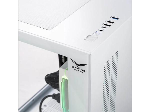 Gabinete NACEB NA-0636B, Mini Tower, Micro-ATX, USB 2.0, Incluye 3 Ventiladores, No Incluye Fuente de Poder. Color Blanco.
