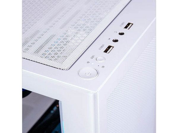 Gabinete NACEB NA-0637B, Mid Tower, ATX, USB 3.0, Incluye 4 Ventiladores, No Incluye Fuente de Poder. Color Blanco.