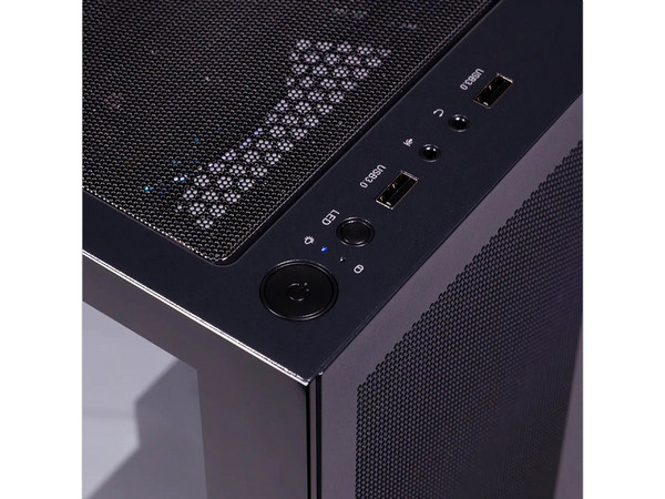 Gabinete NACEB NA-0637N, Mid Tower, ATX, USB 3.0, Incluye 4 Ventiladores, Sin Fuente de Poder. Color Negro.