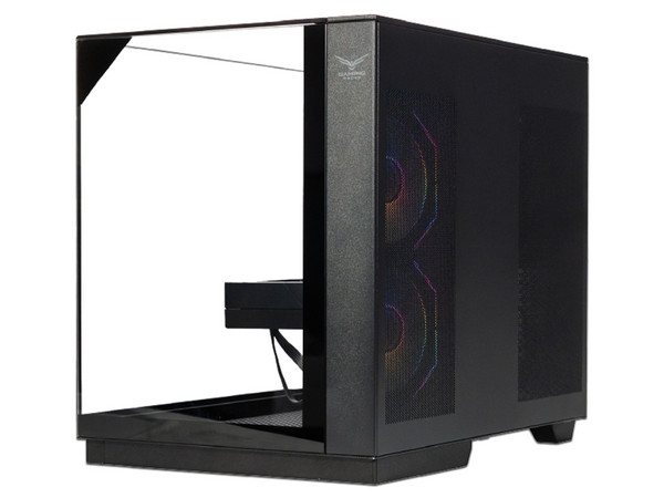 Gabinete Gaming NA-0638, Cristal Templado, 2 Ventiladores ARGB, 7 PCI, USB 3.0, USB C, Color Negro.