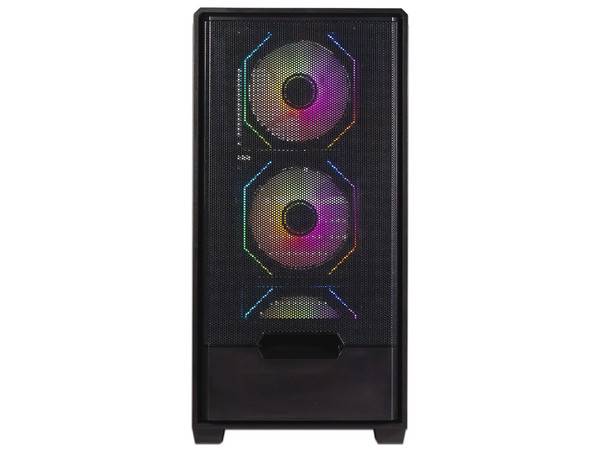 Gabinete Naceb Stella NA-0658N, Mid Tower, ATX, Incluye 3 Ventiladores 120mm, Panel de Cristal Templado, No Incluye Fuente de Poder. Color Negro.