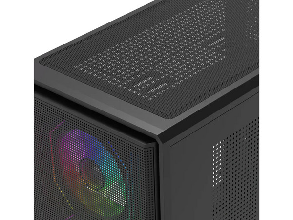 Gabinete Naceb Stella NA-0658N, Mid Tower, ATX, Incluye 3 Ventiladores 120mm, Panel de Cristal Templado, No Incluye Fuente de Poder. Color Negro.