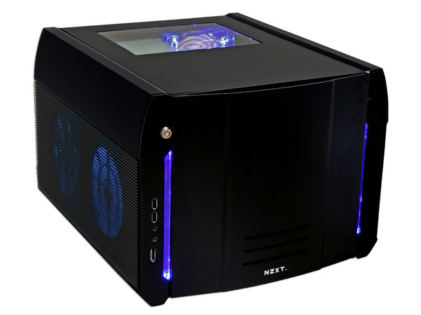 Gabinete NZXT ROGUE Gaming Alta Calidad con Leds Azules y 3 Ventiladores de 120mm. (no incluye fuente de poder) Color Negro