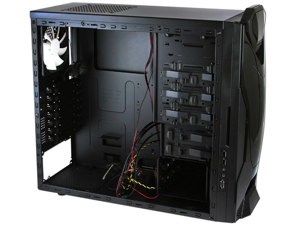 Gabinete NZXT Guardian 921 RB con Leds Azules y ventilación. (no incluye fuente de poder) Color Negro
