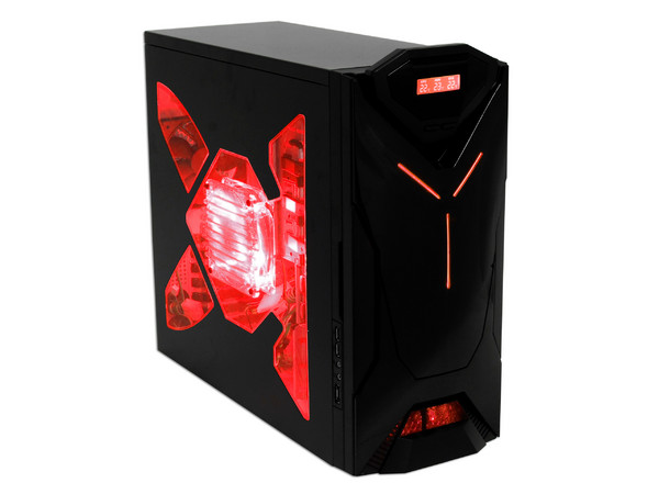 Gabinete NZXT Guardian 921 RB con Leds Rojos y ventilación. (no incluye fuente de poder) Color Negro