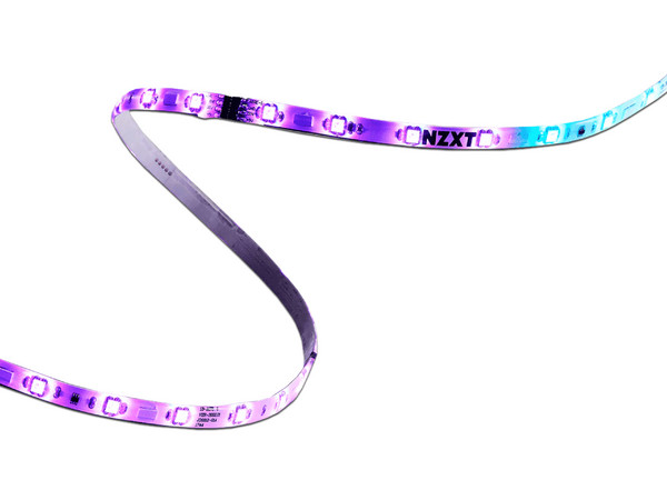 Tiras LED direccionables NZXT, Iluminación RGB, 200mm.