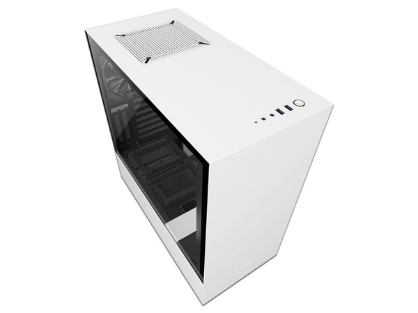 Gabinete NZXT H500i RGB ATX, (sin fuente de poder). Color Blanco.
