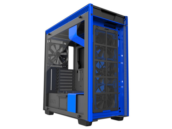 Gabinete Nzxt H700i, mid tower, ATX, (sin fuente de poder), Color Azul/Negro.