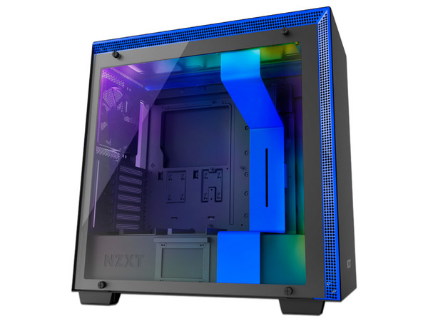 Gabinete Nzxt H700i, mid tower, ATX, (sin fuente de poder), Color Azul/Negro.