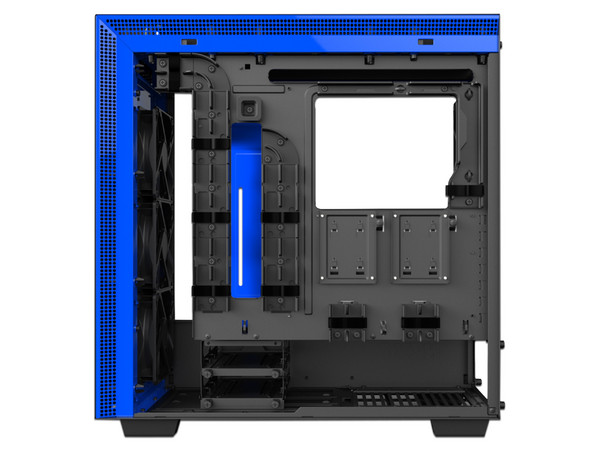 Gabinete Nzxt H700i, mid tower, ATX, (sin fuente de poder), Color Azul/Negro.