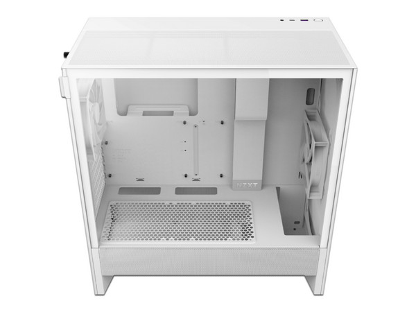 Gabinete Gamer NZXT H5 Flow, Mid-Tower, ATX (Sin fuente de poder). Color Blanco.