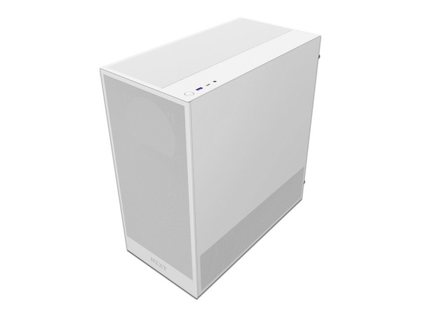 Gabinete Gamer NZXT H5 Flow, Mid-Tower, ATX (Sin fuente de poder). Color Blanco.