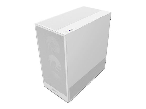 Gabinete Gamer NZXT H5 Flow RGB, Mid-Tower, ATX (Sin fuente de poder). Color Blanco.