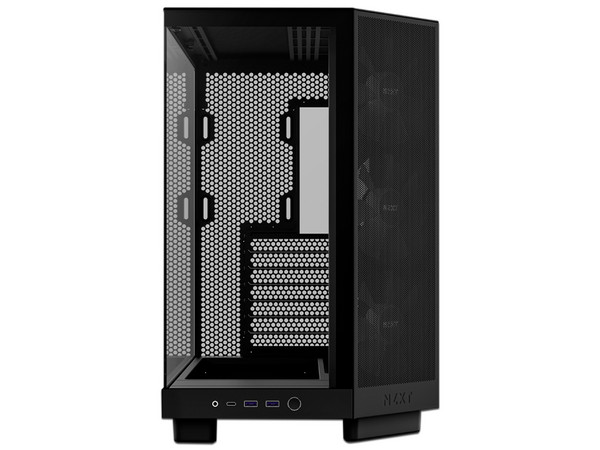 Gabinete Gamer NZXT H6 FLOW RGB, Mid-Tower, ATX (Sin fuente de poder). Color Negro.
