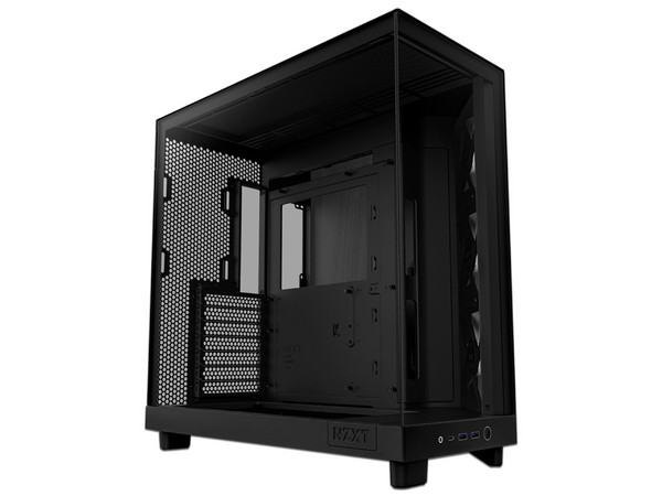 Gabinete Gamer NZXT H6 FLOW RGB, Mid-Tower, ATX (Sin fuente de poder). Color Negro.
