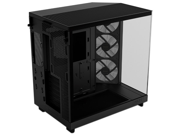 Gabinete Gamer NZXT H6 FLOW RGB, Mid-Tower, ATX (Sin fuente de poder). Color Negro.
