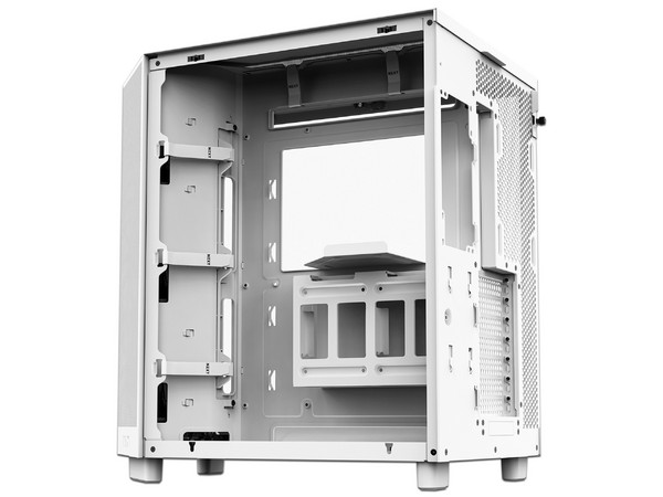 Gabinete Gamer NZXT H6 FLOW, Mid-Tower, ATX (Sin fuente de poder). Color Blanco.