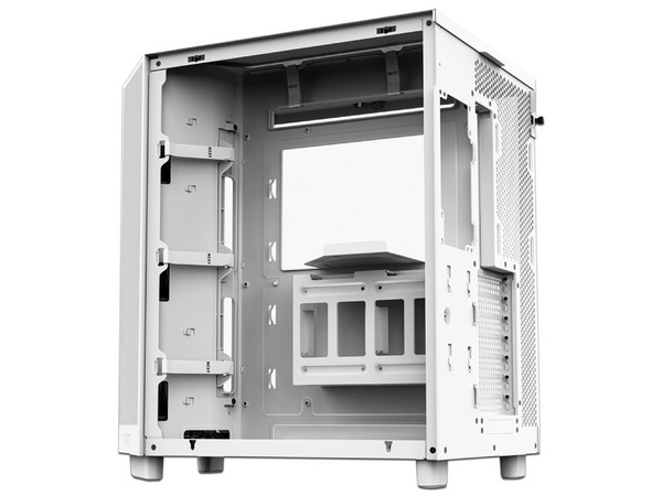 Gabinete Gamer NZXT H6 FLOW RGB, Mid-Tower, ATX (Sin fuente de poder). Color Blanco.
