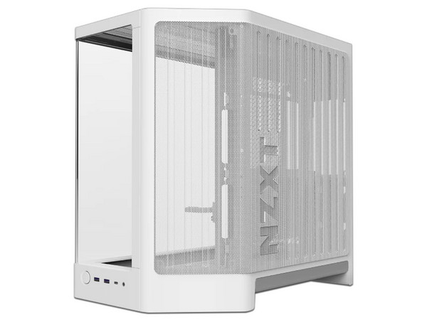 Gabinete NZXT H6, Mid Tower, ATX, No Incluye Fuente de Poder. Color Blanco.