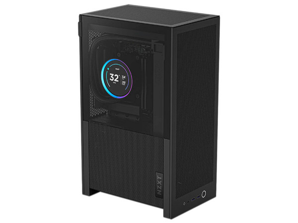 Gabinete NZXT H2 Flow, Mini-ITX, Cristal Templado, No Incluye Fuente de Poder. Color Negro.