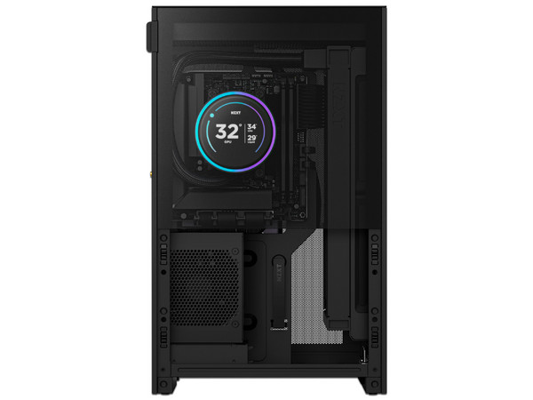 Gabinete NZXT H2 Flow, Mini-ITX, Cristal Templado, No Incluye Fuente de Poder. Color Negro.
