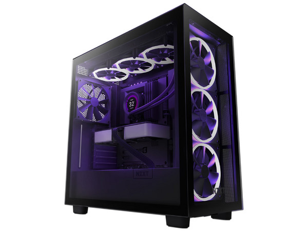 Gabinete Gamer NZXT H7 Elite, Mid-Tower, ATX, (sin fuente de poder). Color Negro.