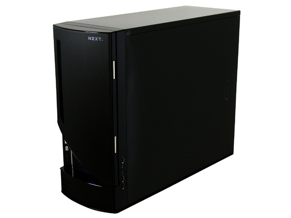 Gabinete NZXT HU-001, Silencioso con Leds Azules y ventilación. (no incluye fuente de poder) Color Negro