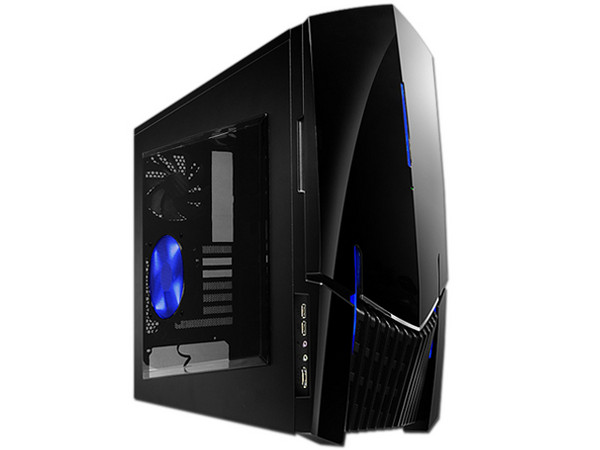 Gabinete NZXT Lexa S con Leds Azules y ventilación. (no incluye fuente de poder) Color Negro   