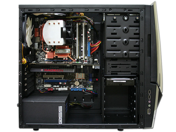 Gabinete NZXT Lexa S con Leds Azules y ventilación. (no incluye fuente de poder) Color Negro   