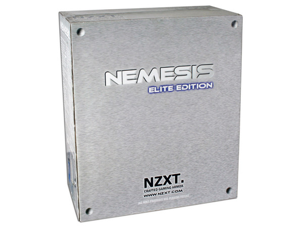 Gabinete NZXT NEMESIS ELITE EDITION con Pantalla, luz y ventilación. (no incluye fuente de poder) Color Plateado