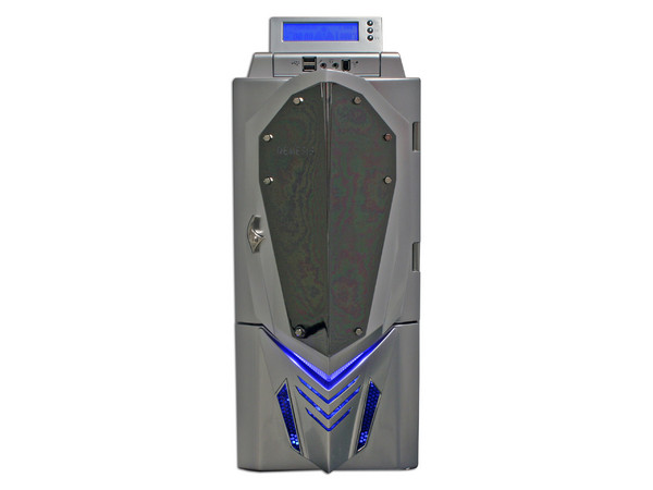 Gabinete NZXT NEMESIS ELITE EDITION con Pantalla, luz y ventilación. (no incluye fuente de poder) Color Plateado