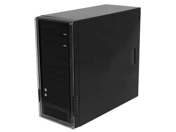 Gabinete NZXT ALPHA con Leds Azules y ventilación. (no incluye fuente de poder) Color Negro