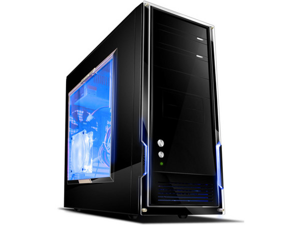 Gabinete NZXT ALPHA con Leds Azules y ventilación. (no incluye fuente de poder) Color Negro