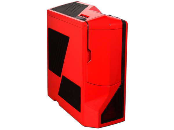 Gabinete NZXT Phantom con Leds Azules y ventilación. (no incluye fuente de poder) Color Rojo