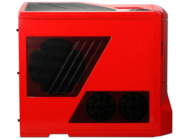 Gabinete NZXT Phantom con Leds Azules y ventilación. (no incluye fuente de poder) Color Rojo