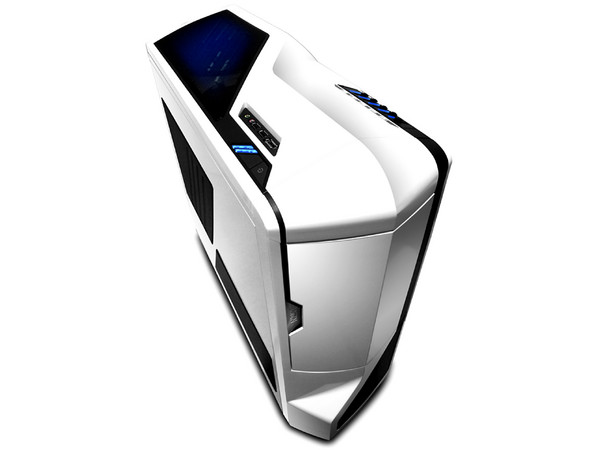 Gabinete NZXT Phantom con Leds Azules y ventilación. (no incluye fuente de poder) Color Blanco