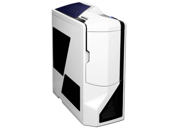 Gabinete NZXT Phantom con Leds Azules y ventilación. (no incluye fuente de poder) Color Blanco