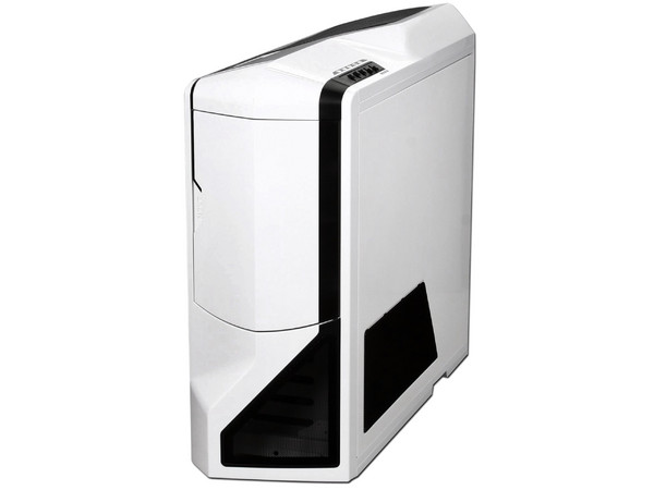 Gabinete NZXT Phantom con Leds Azules y ventilación. (no incluye fuente de poder) Color Blanco