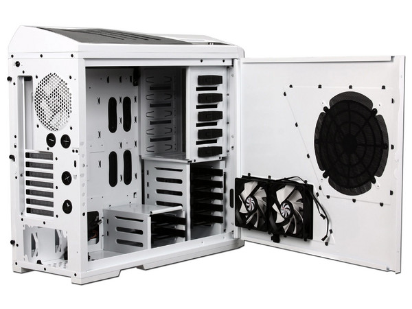 Gabinete NZXT Phantom con Leds Azules y ventilación. (no incluye fuente de poder) Color Blanco