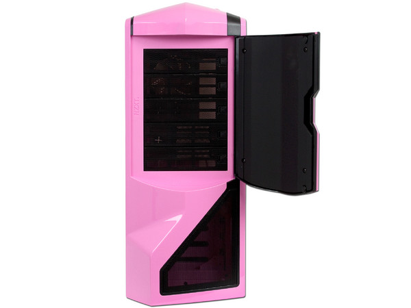Gabinete NZXT Phantom con Leds Azules y ventilación. (no incluye fuente de poder) Color Rosa