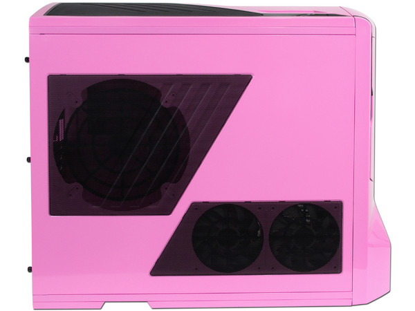 Gabinete NZXT Phantom con Leds Azules y ventilación. (no incluye fuente de poder) Color Rosa