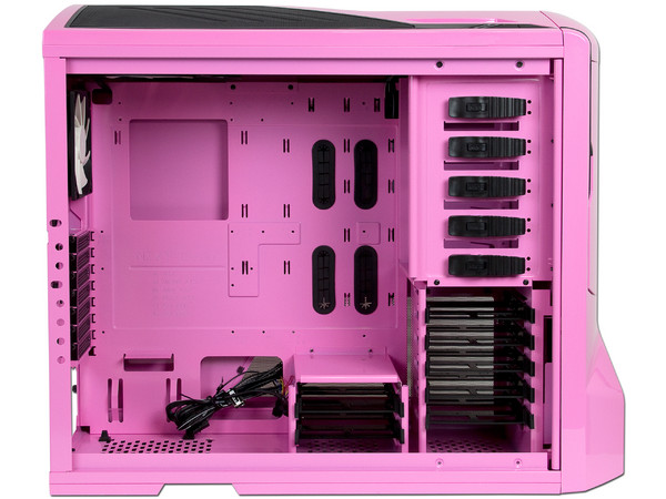 Gabinete NZXT Phantom con Leds Azules y ventilación. (no incluye fuente de poder) Color Rosa