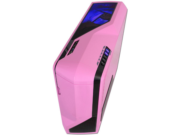 Gabinete NZXT Phantom con Leds Azules y ventilación. (no incluye fuente de poder) Color Rosa