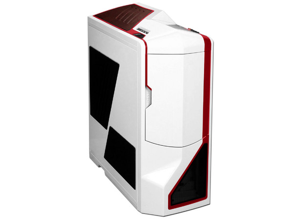 Gabinete NZXT Phantom con Leds Rojos y ventilación. (no incluye fuente de poder) Color Blanco 