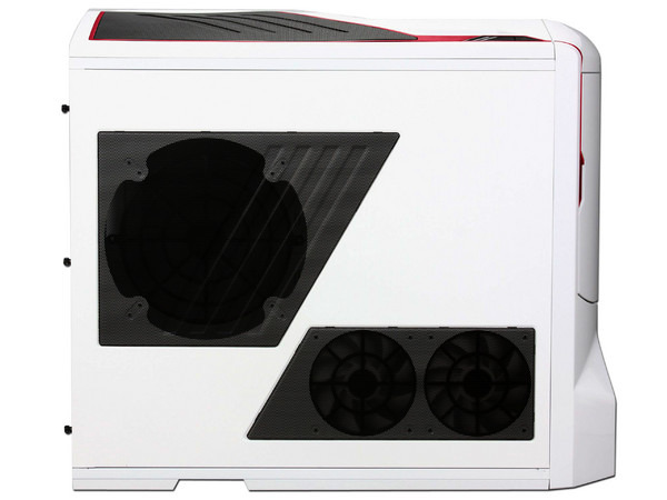 Gabinete NZXT Phantom con Leds Rojos y ventilación. (no incluye fuente de poder) Color Blanco 