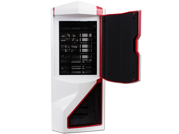 Gabinete NZXT Phantom con Leds Rojos y ventilación. (no incluye fuente de poder) Color Blanco 