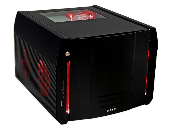 Gabinete NZXT ROGUE Gaming Alta Calidad con Leds Rojos y 3 Ventiladores de 120mm. (no incluye fuente de poder) Color Negro