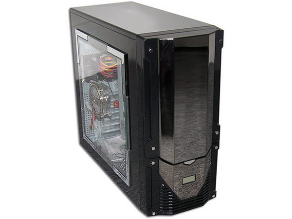 Gabinete NZXT TRINITY, panel lateral transparente con luz y ventilación. Fuente 400W, 20/24 pines, ATX, Color Negro