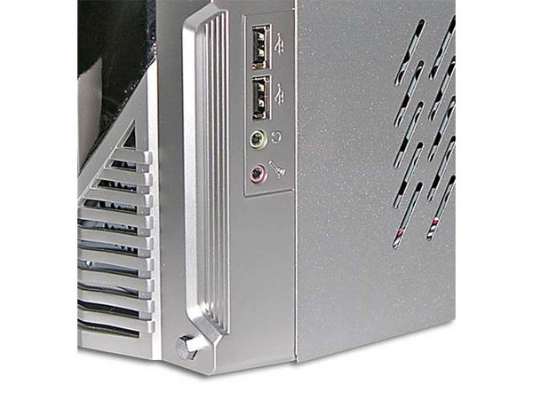 Gabinete NZXT TRINITY, panel lateral transparente con luz y ventilación. Fuente 400W, 20/24 pines, ATX, Color Plateado
