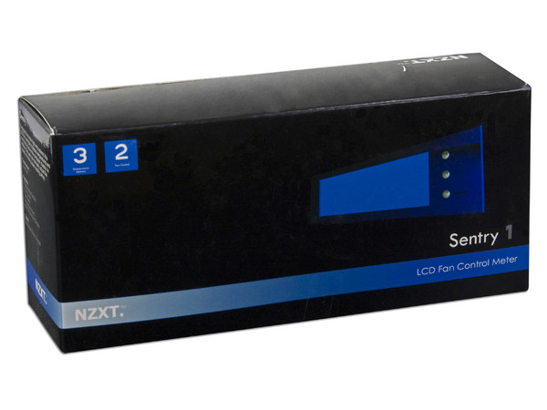 Controlador NZXT Sentry 1, monitoriza la temperatura de tres componentes, regular hasta tres ventiladores,  reloj y alarma.